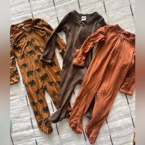 Kate Quinn 3-6 Month Zippered Pyjama Bundle - EUC